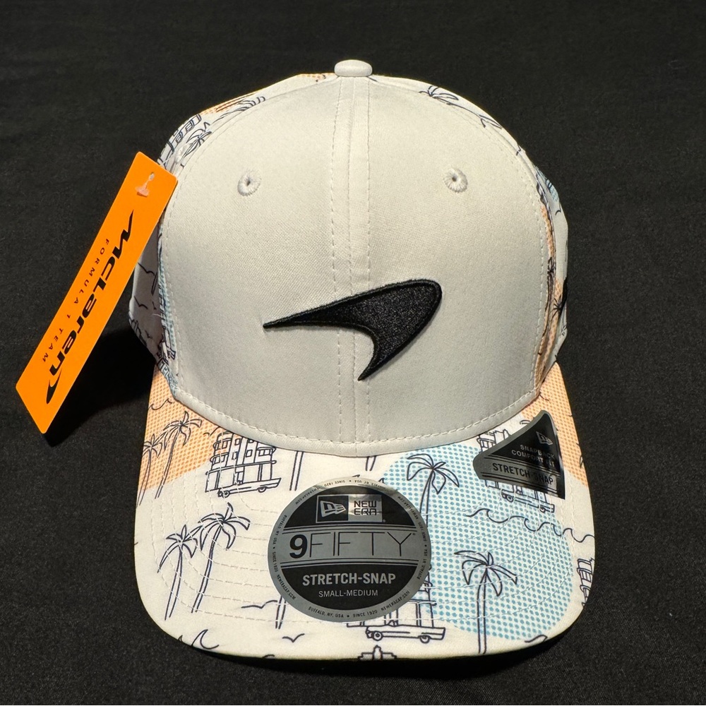 McLaren 2024 New Era  Special Edition Miami GP Stretch Snap Cap Hat S/M Norris